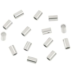 Sterling Silver Crimp Beads 2x3mm - 20 Pcs (2X3XXXXXXS)
