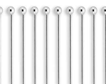 2101 NEW /& IMPROVED 1 20pcs Wholesale 10/% discounted price Sterling Silver 24ga 1.5 Inch Headpins