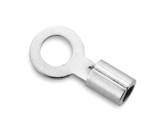 10 pcs Sterling Silver Crimp Beads from 1,5mm to 9mm solder CHOOSE YOUR SIZE Silver Crimp End Caps Jewelry Making Supplies Sterling Silver