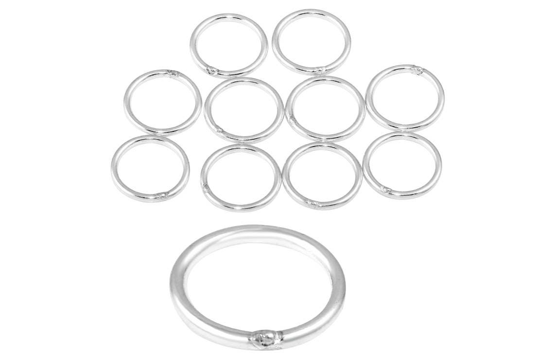 Solid Sterling Silver 925 Jump Rings - 5 mm external diameter - luxury  quality