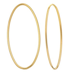 14K Gold Filled 30x15 mm Wire Oval Charm - 1 Pc (GFP100136)