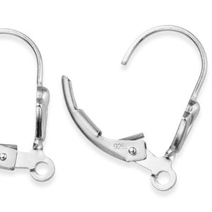 Sterlingzilveren fleur de lis leverbacks - 1 paar (SS4003714)