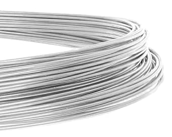 PATIKIL Fil Souple de Nickel Argenté, 16 Gauge/1.2mm de Diamètre 10m/32.8Ft Fil Artisanal pour la Fabrication de Bijoux, de Perles et de Plantes de Jardin