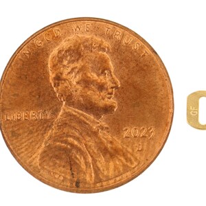 5 Pcs Bag of 4.2x3.3 mm 14K Gold Filled Quality Tags (GF4001QT) image 5