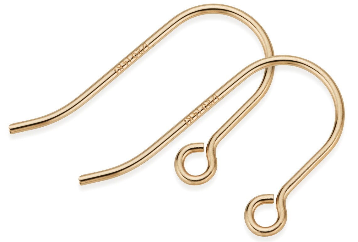 Solid Gold French Ear Hooks 