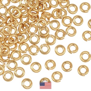 5 Stück 5 mm 16 Gauge 14K Gold Filled offene Biegeringe (GF16GOJR05)