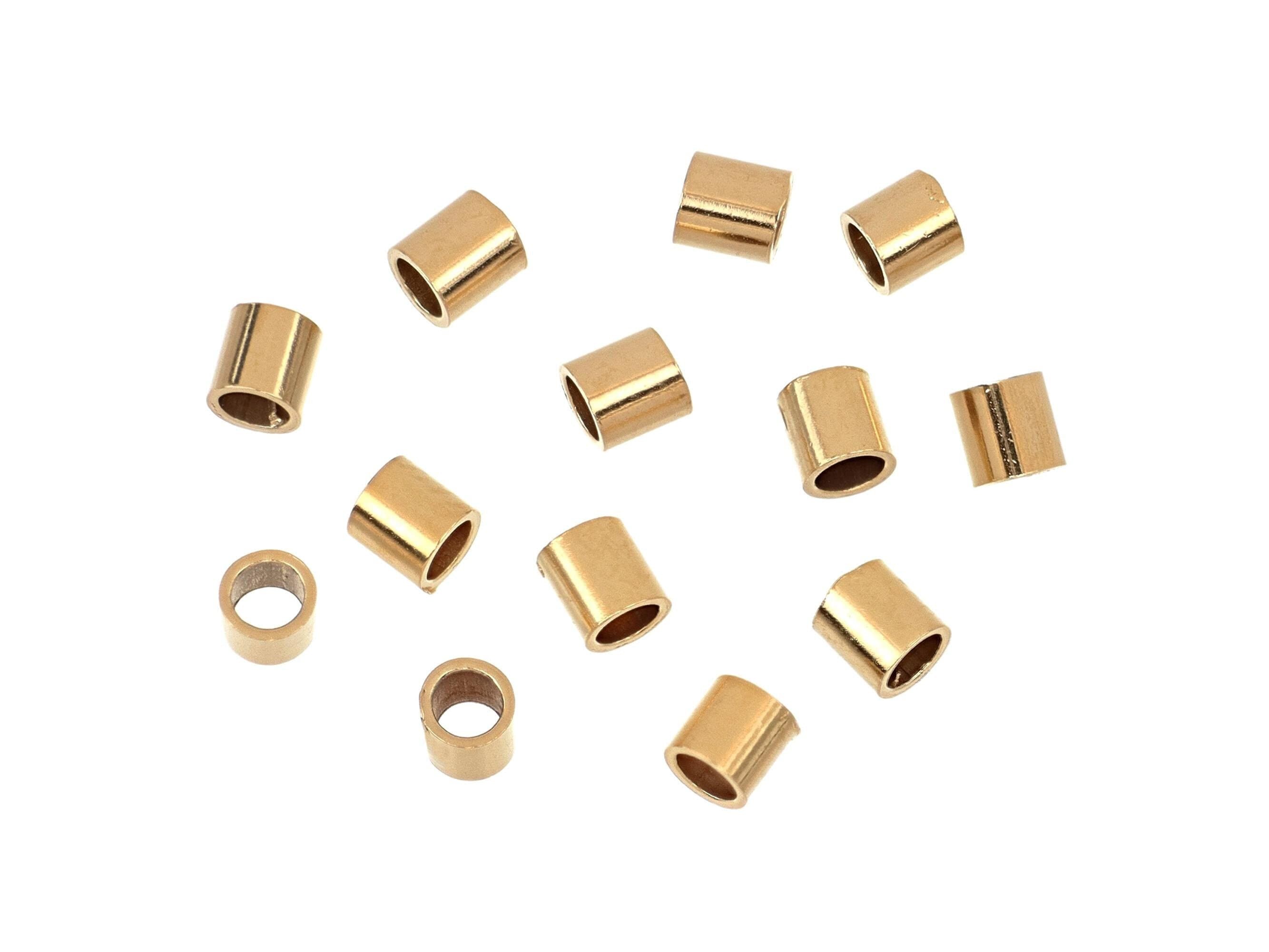 14K Gold Filled 2x2mm Crimp Beads - 20Pcs. (GF4005108)