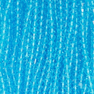 Bicone Faceted Glass Beads 6mm - Sky Blue(GLBC660111)