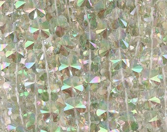Flower Shape Glass Beads 14mm- Spring Green(GCN100703)