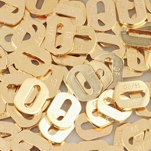 5 Pcs Bag of 4.2x3.3 mm 14K Gold Filled Quality Tags (GF4001QT) image 4