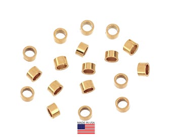 50 Pcs 14K Gold Filled Crimp Beads 2x1mm