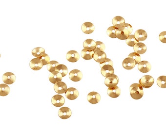 40 to 50 Pcs 3 mm 14K Gold Filled Round Bead Caps (GF4004608)