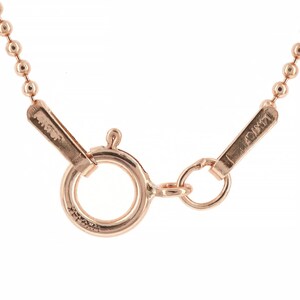 1mm 14K Rose Gold Filled Ball Chain Necklace (RGFN1MMB) image 9