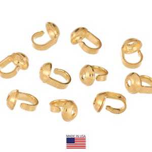 10 Pcs 14K Gold Filled Bead Tips (GF4001503)