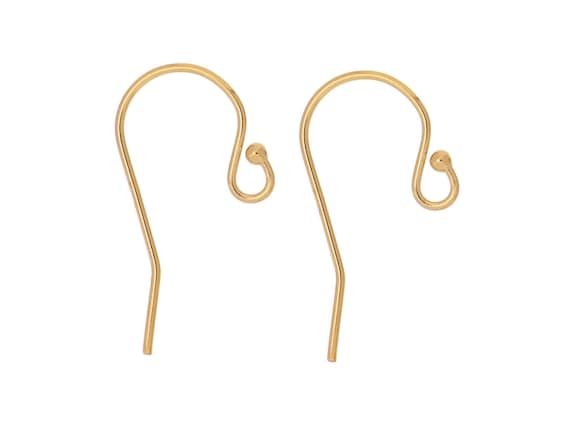 14k Gold Filled Ball End Earwire 11.5x20mm - 1 Pair (GF4001402)