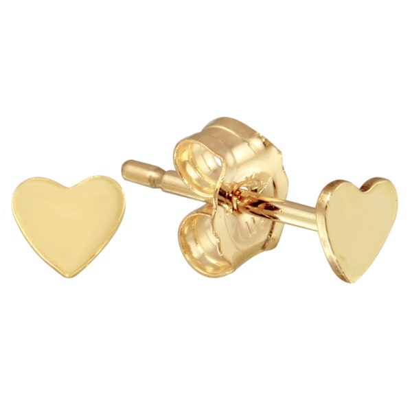 1 Pair 3.5 mm 14K Gold Filled Heart Posts (GF4001630)