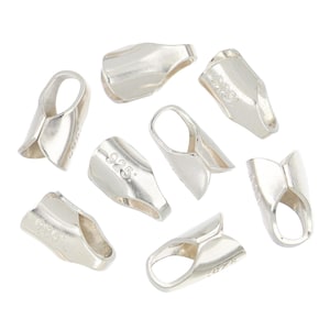 4 Pcs Bag of 3 mm ID Silver Round End Caps (SS4003513)