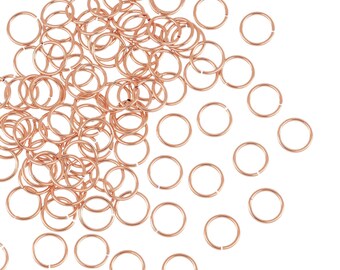 6mm 22g 14K ローズゴールド/フィルド ジャンプリング 10個 6mm 22g 14K ローズゴールド/フィルド ジャンプリング 10個