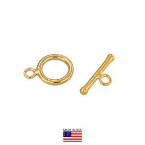 14k Gold Filled Ball Toggle Clasp 9mm - 1 Set (GF4004006)