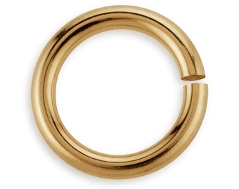5 Pc 8 mm 19 Gauge 14K Gold Filled Open Jump Rings (GF19GOJR08)