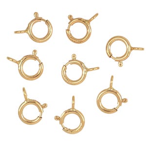 5 mm 5 Pcs 14K Gold Filled Spring Ring Clasps (GF4002611)