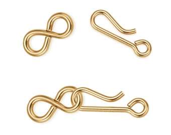 2 Sets 14 mm 14K Gold Filled Hook and Eye Clasps (GF4006011)