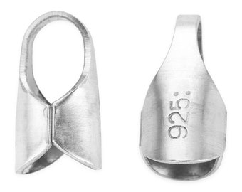 4 Pcs Bag of 4 mm ID Silver Round End Caps (SS4003514)