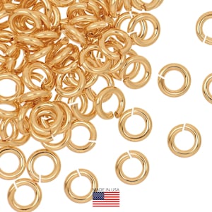 14K Gold Filled Open Jump Rings - 20 Gauge 3.5mm 10Pcs (GF20GOJR35)