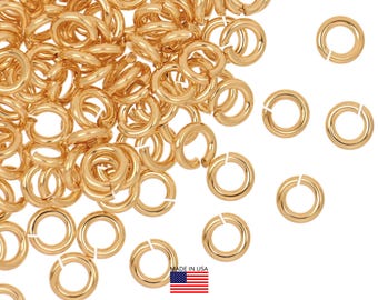 14K Gold Filled Open Jump Rings - 20 Gauge 3.5mm 10Pcs (GF20GOJR35)