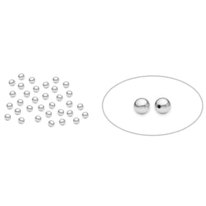 100 Pcs Bag of 2 mm Sterling Silver Round Seamless Beads (SS402002)