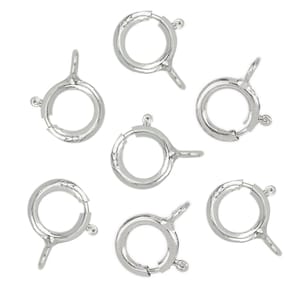 5 Pcs Bag of 5.5 mm Sterling Silver Closed Spring Ring (SS4002605)