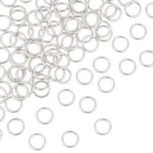 10 Pcs Bag of  6 mm 19g Silver Closed Jump Rings (SS19GCJR06)