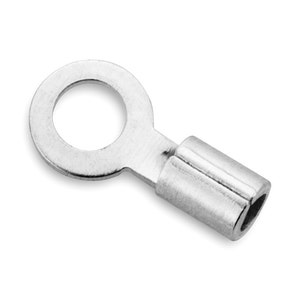 10 Pcs 1 mm ID Silver Crimp End Caps (SS4005102)