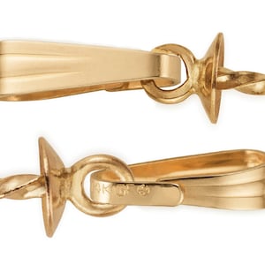 2 Pcs Bag of 5 mm 14K Gold Filled Bails With Peg and Cup (GF4003605)