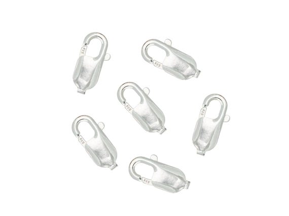 Silver Sale925 商品 6x16 Mm Sterling Silver Lobster Clasp Price per Clasp - Etsy
