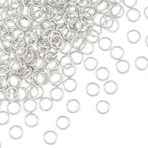 Sterling Silver Closed Jump Rings - 22g 4mm 10 Pcs (SS22GCJR04)