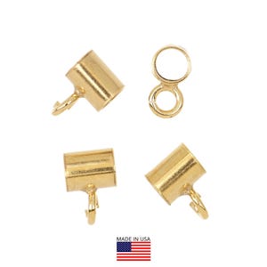 14K Gold Filled Tube Bail w/Open Ring 3x4mm 2Pcs (GF4003609)