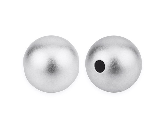 Pacco Da 20 Distanziatori Tondi Satinati – Perlina In Argento S925 4 Mm – Per Bracciali E Collane – Charming Beads