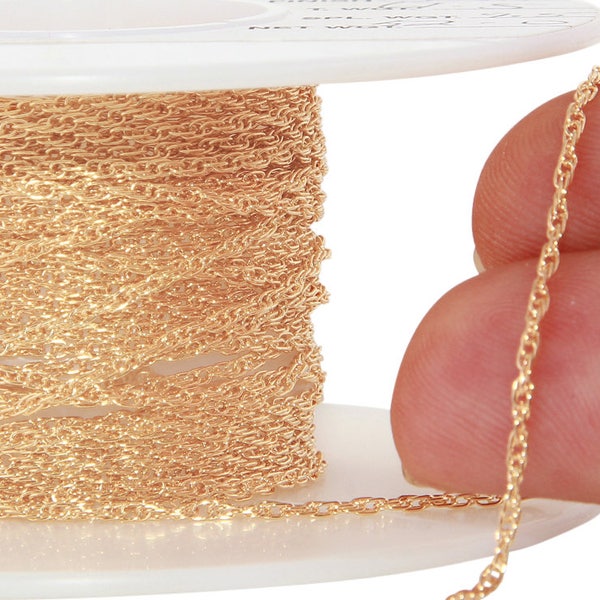 1.3 mm 14K Gold Filled Rope Chain (GF10R)