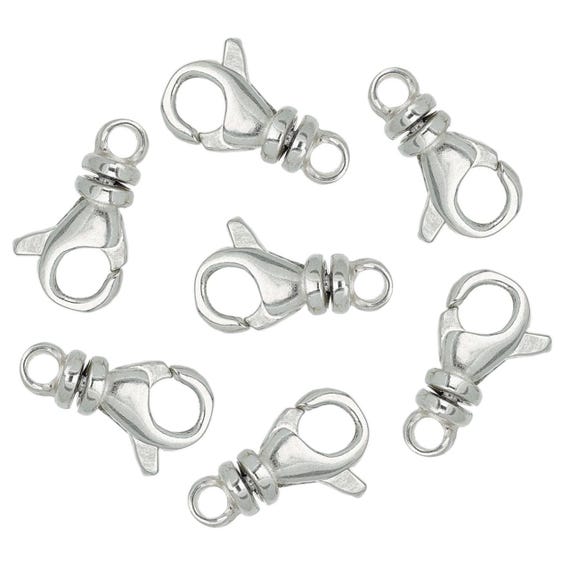 4.5x10.6 mm シルバー スイベルクラスプ (SS4002710) 1個 - Etsy 日本