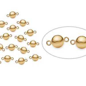 2 Pc 4 mm 14K Gold Filled Ball Connectors (GFP100141)