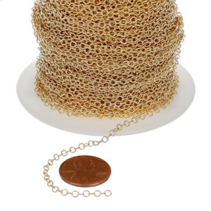 1 Foot of 2.3x2.8 mm 14K Gold Filled Cable Chain (GF2013C)