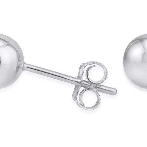 Components & Blanks Earrings 2pairs Sterling Silver Ball Stud Earring