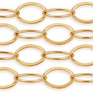 3x4 mm 14K Gold Filled Flat Cable Chain GF1808F image 5