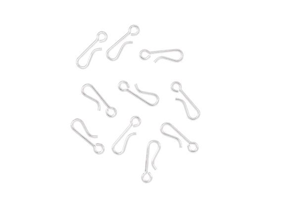 5 Pcs 14.25 mm Sterling Silver Hook Clasps (SS4002804)