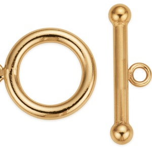 1 Set 9 mm 14K Gold Filled Ball End Toggle Clasp (GF4004006)