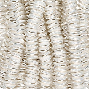 4 Inch Strand 8.2MM Silver Colored Wavy Disk Bead(BMS520706)