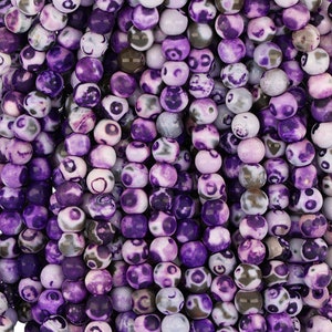 14 In Strand of 6 MM Dyed Agate Round Smooth Beads(AGT100146)