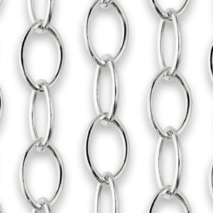 1 Foot of 2X1.4mm Sterling Silver Small Chain SS30BC image 2
