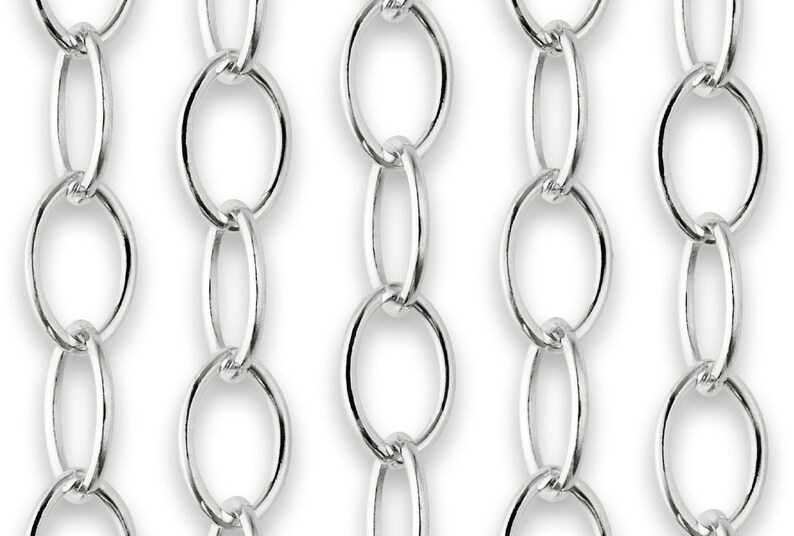 1 Foot of 2X1.4mm Sterling Silver Small Chain SS30BC image 2